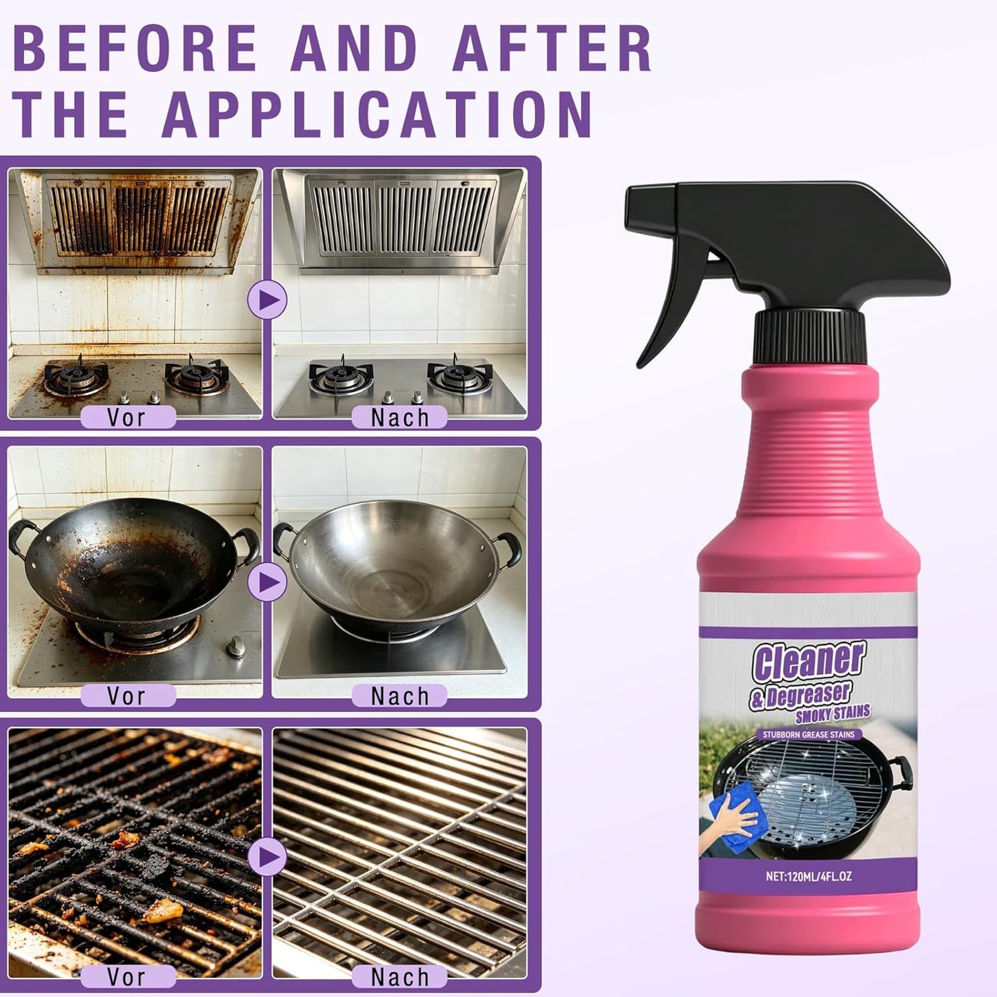 Fast Acting Heavy Duty Grill Degreaser Spray
