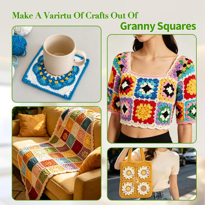 The Granny Square Card Deck: 50 mix and match designs