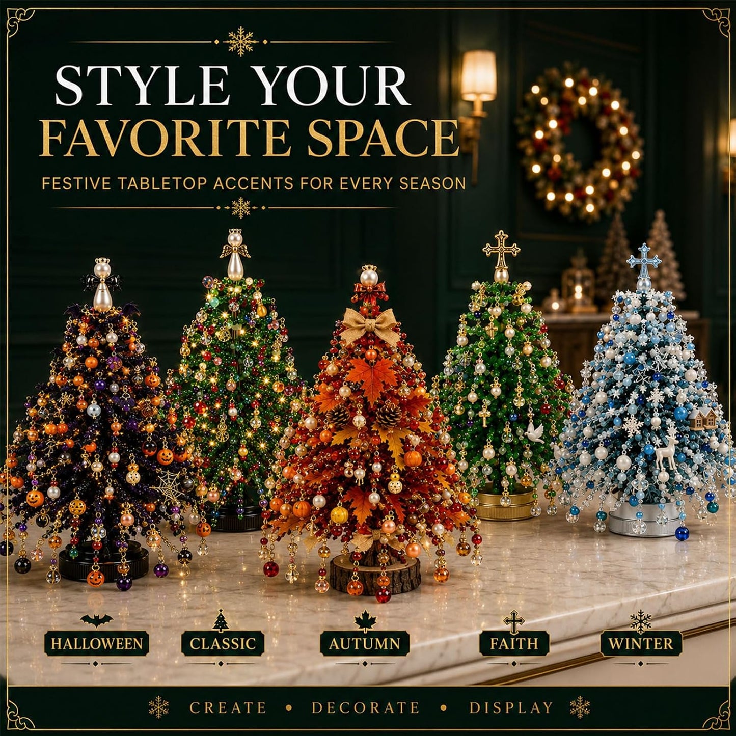 DIY Beaded Christmas Tree Kit