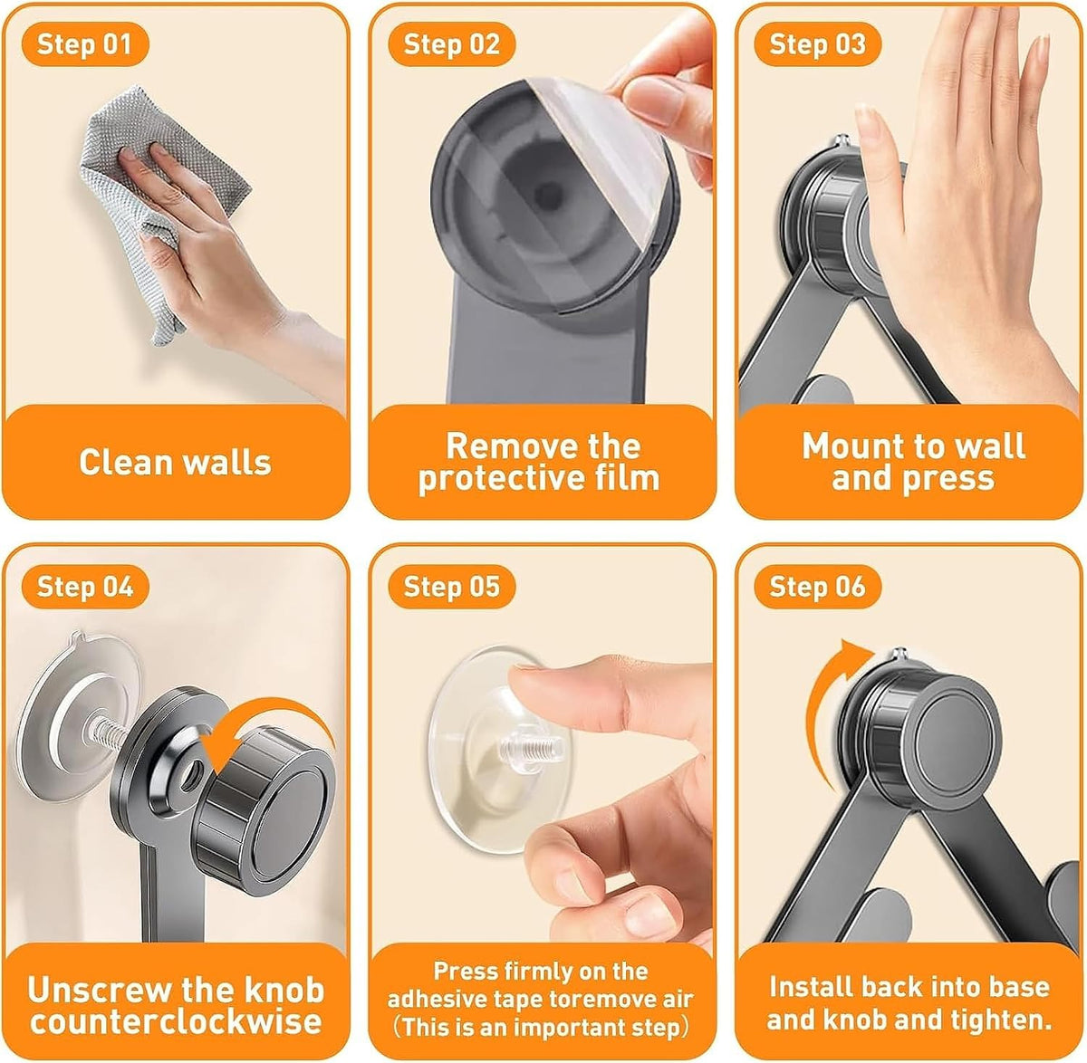 Wall-Mounted Adjustable Pot Lid Rack – No-Drill Space-Saving