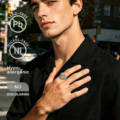 Unisex Catholic Ring – Featuring The Crucifix, Religious Jewelry Gift
