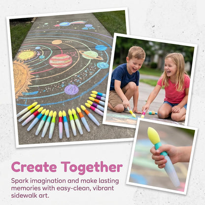 Refillable Washable DIY Paintbrush Easy to Clean for Kids Yard Art