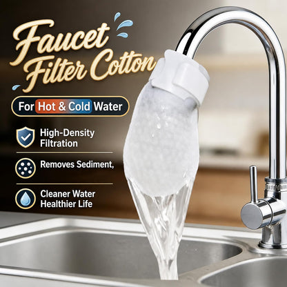 100 Pcs Faucets Filteres Bags with 20 Straps for Cold and Hot Water Filters