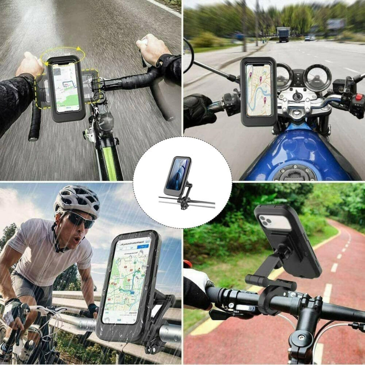Waterproof and Shockproof Motorcycle Bike Phone Mount