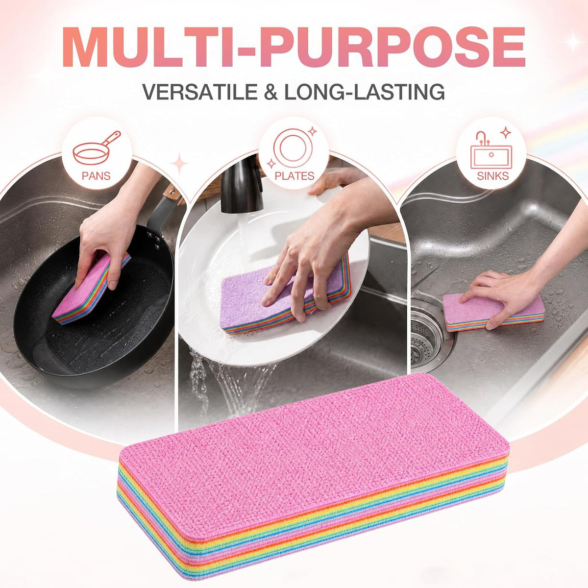 24-Layer  Tearable Multi-layer Rainbow Cloth, Easily Rremoves Oil Stains