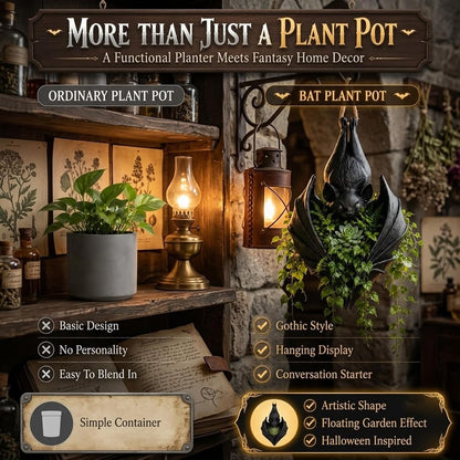 Hanging Bat Plant Pot for Succulents Trailing Vines Greenery