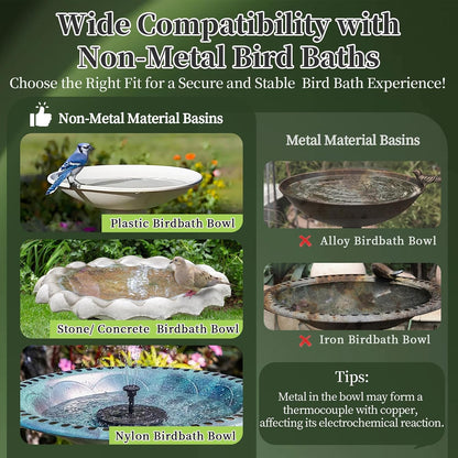 2 Pcs Copper Bird Bath Cleaner Disc – Flower Shaped Pure Copper Plate for Outdoor Bird Baths & Water Bowls