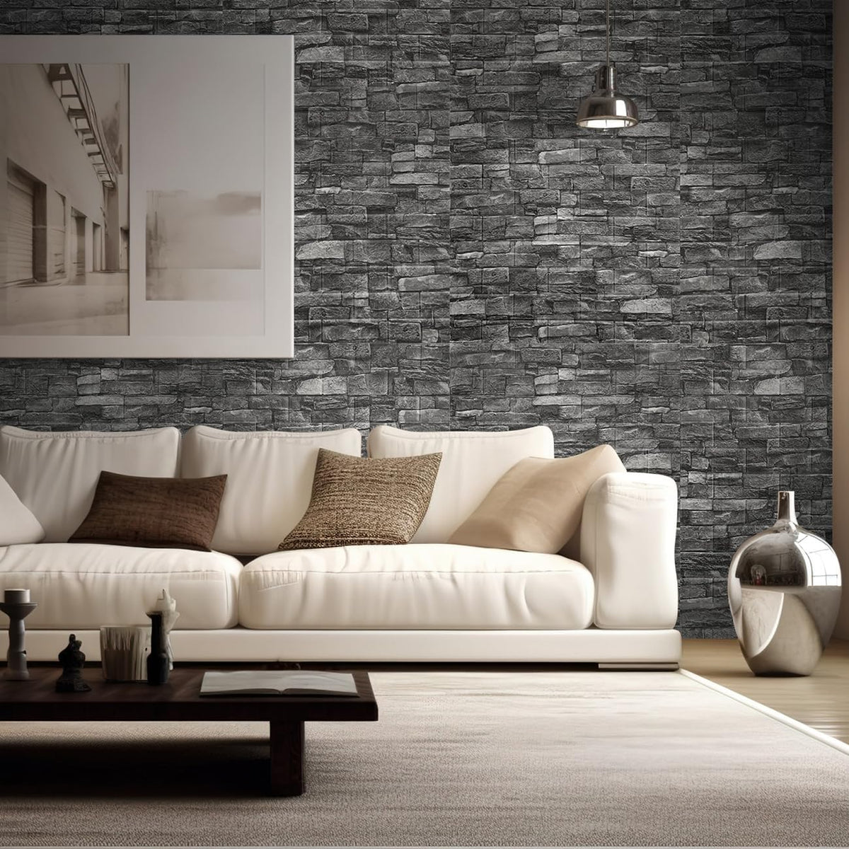 10PCS 3D Wall Panels Peel and Stick Foam