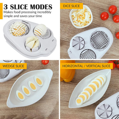 3 Modes Kitchen Chopper Tool for Hard Boiled Eggs