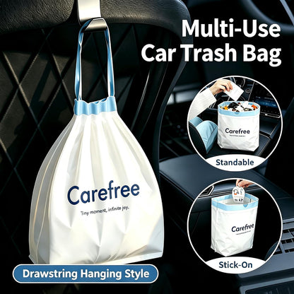 Disposable Car Trash Bags Standable Adhesive Hanging Waste Bags