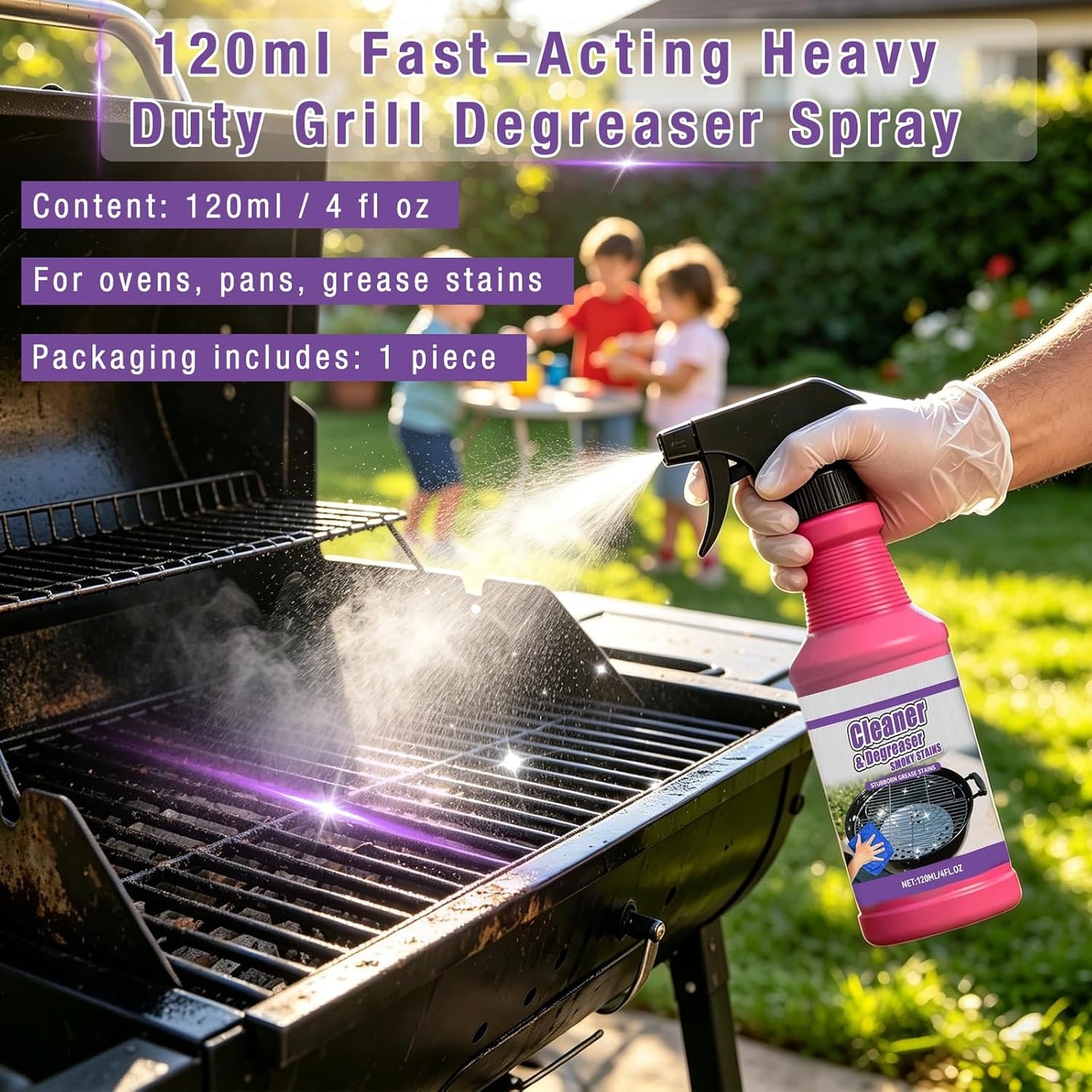 Fast Acting Heavy Duty Grill Degreaser Spray
