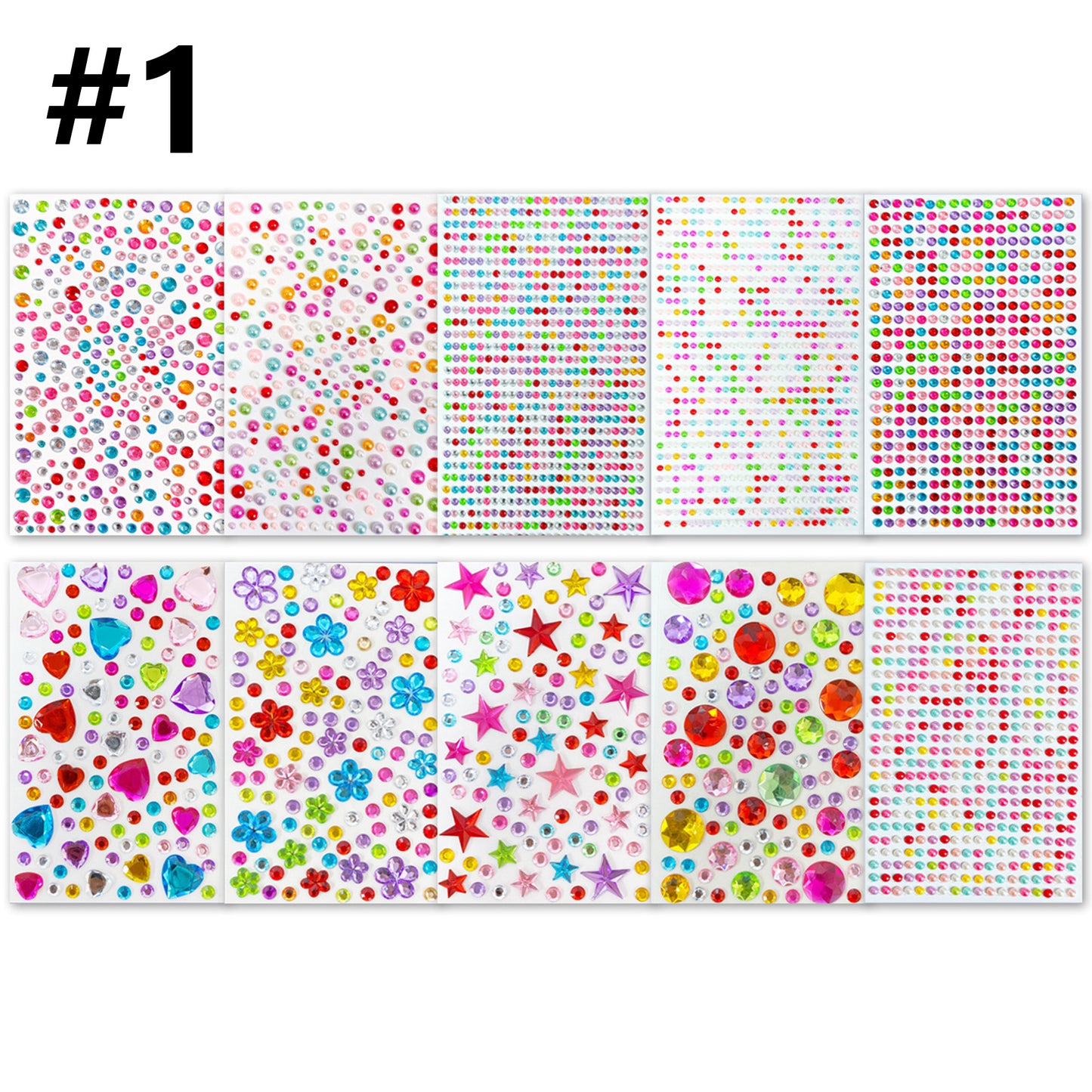 Acrylic Gems DIY Craft Decorative Diamond Small Stickers