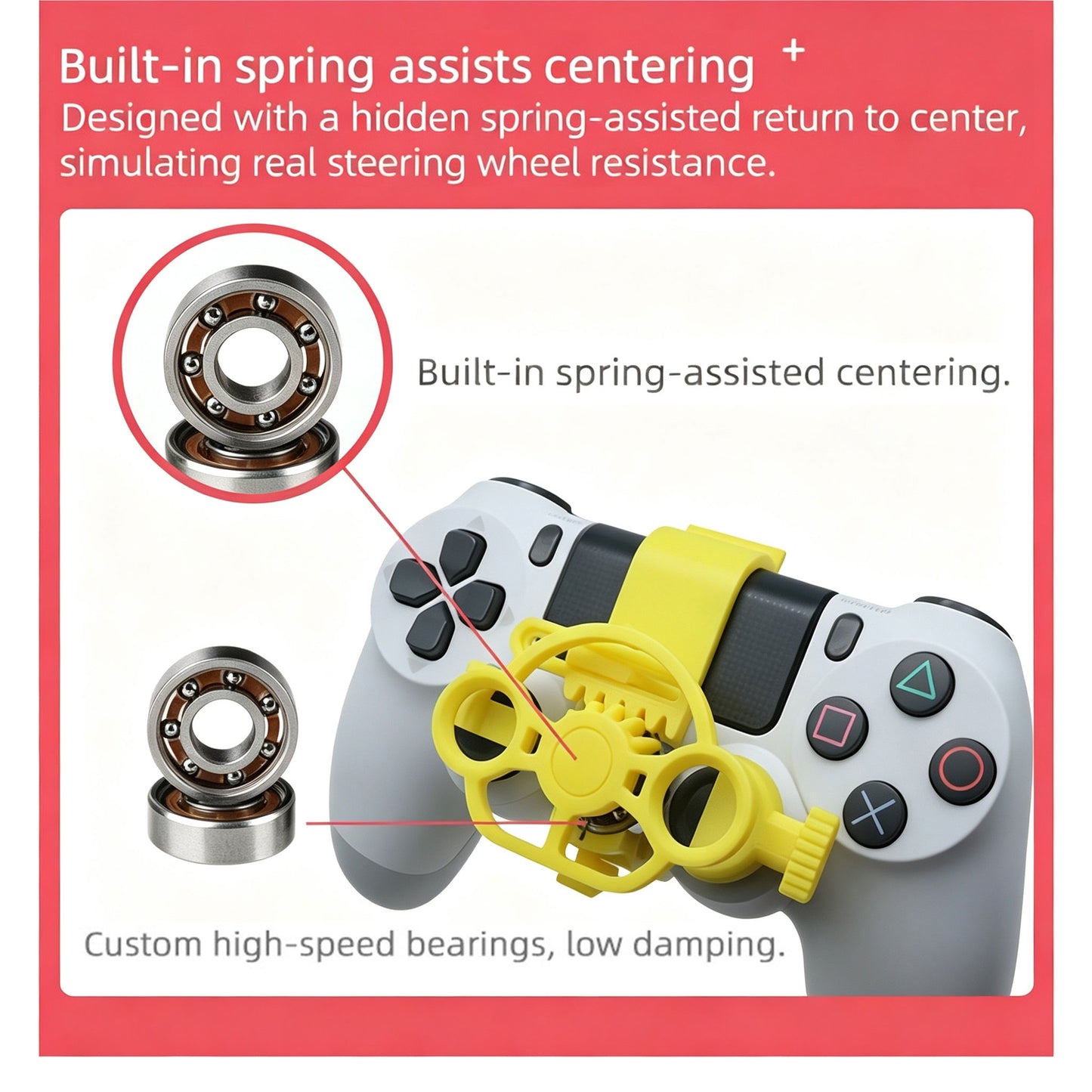 Mini Steering Wheel For Xbox Series, PS4, And PS5 Controllers