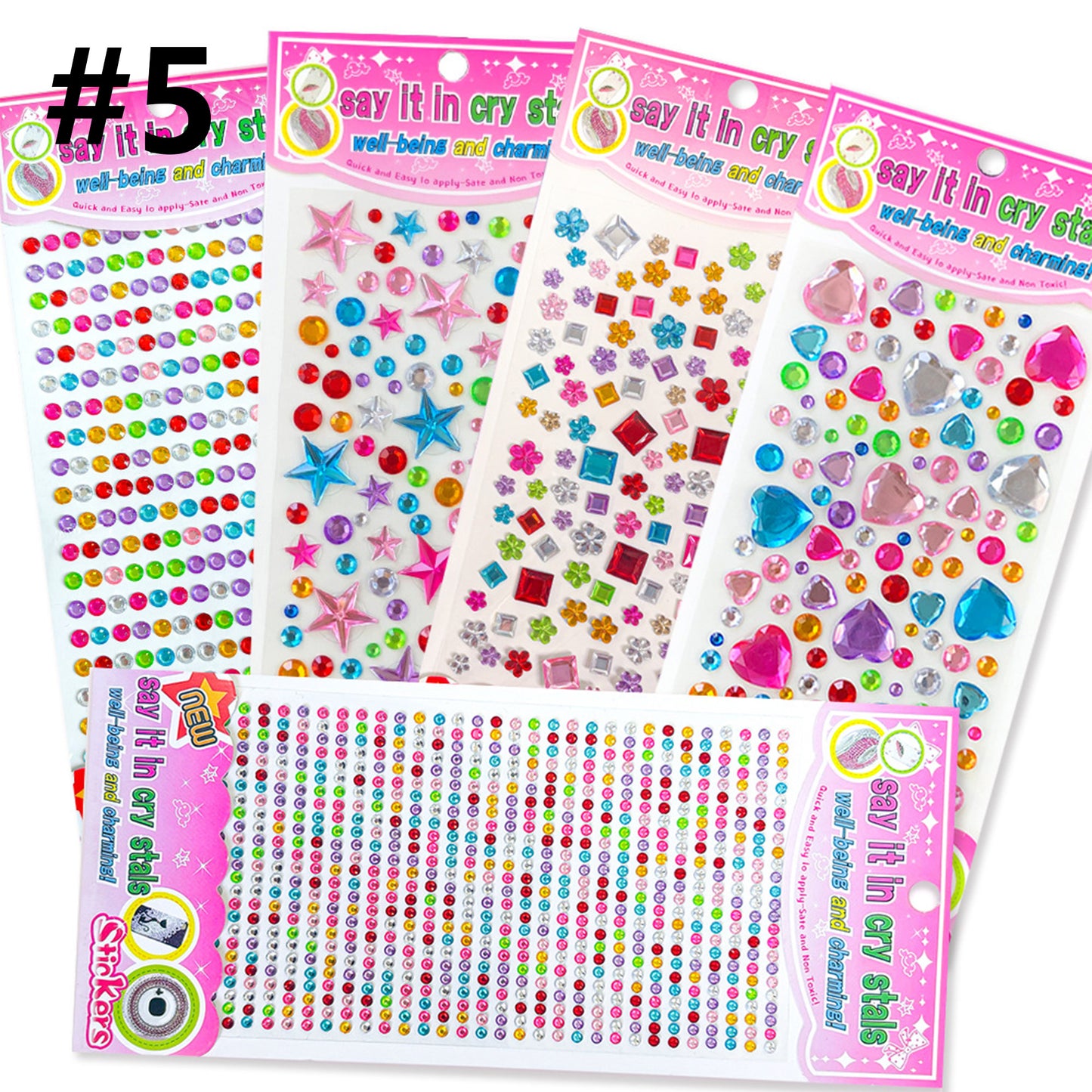 Acrylic Gems DIY Craft Decorative Diamond Small Stickers