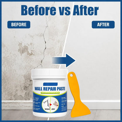 Wall Repair Paste, Crack Patch Filler for Stain Scratch Damage Restoration