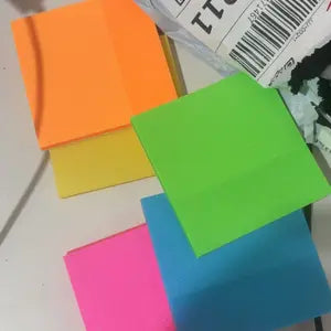 Frosted See-Through Glittered Reusable Sticky Notes,  300-Sheet