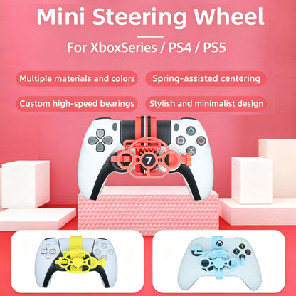 Mini Steering Wheel For Xbox Series, PS4, And PS5 Controllers