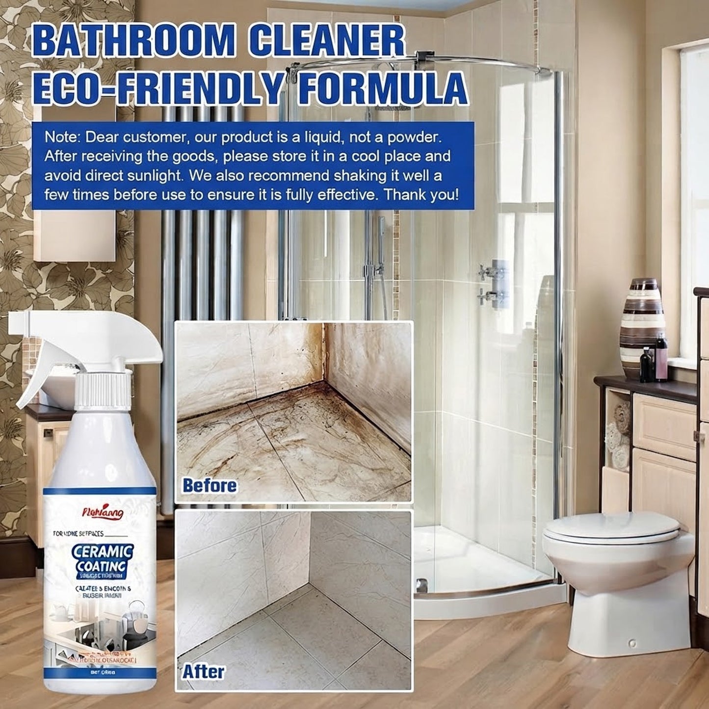 Ceramic Coating Spray For Home , Stove Top, Mirror, Porcelain