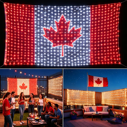 Waterproof Flag Lights Outdoor with 390 LEDs