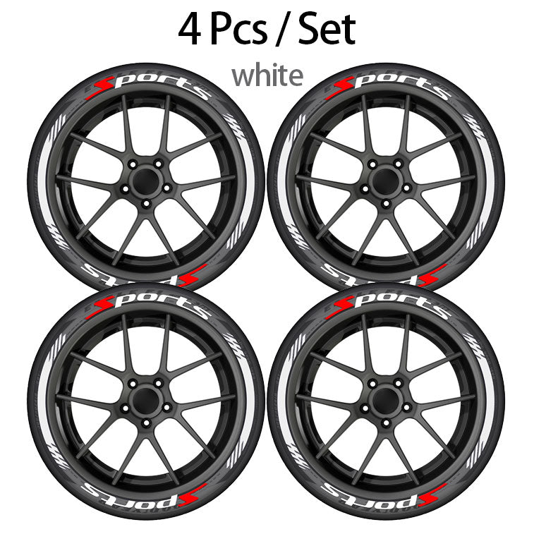 Car Tire Waterproof Universal Stickers Wheel Decals