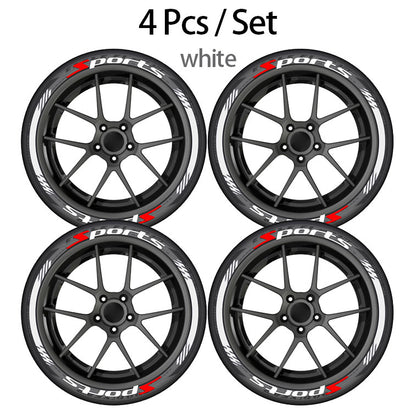 Car Tire Waterproof Universal Stickers Wheel Decals