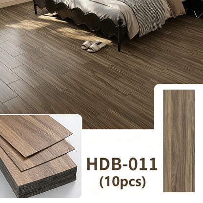 10 Pack Waterproof Vinyl Flooring Peel and Stick for Office, Living Room, Bathroom, Kitchen