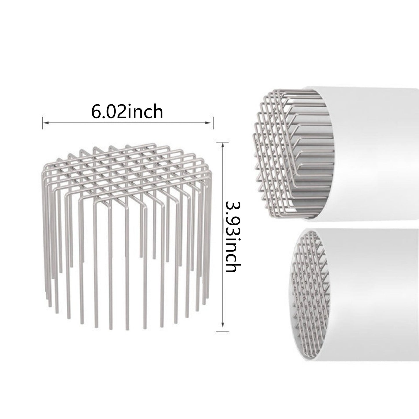 Stainless Steel Downspout Gutter Guard for Debris & Rodents