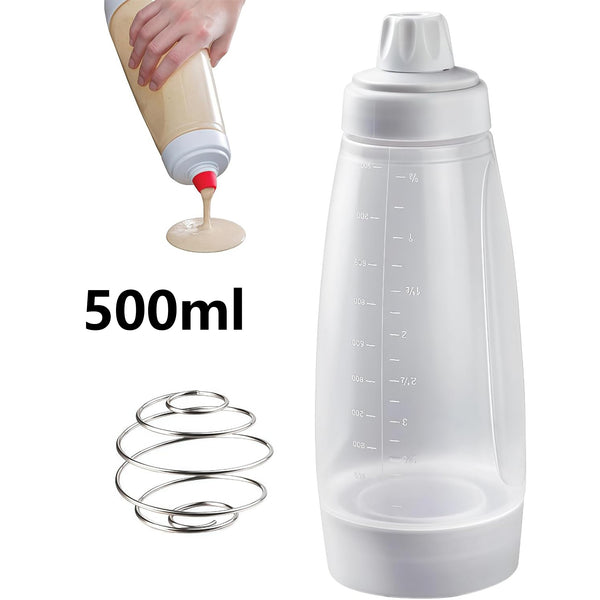 Pancake Batter Dispenser Bottle with Blender Balls