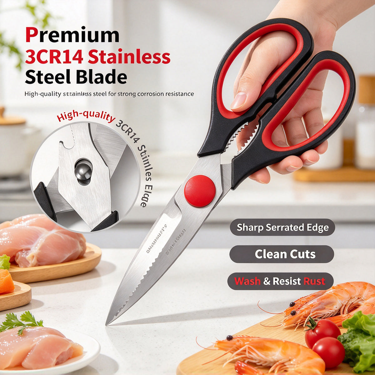Detachable Multi-purpose Cooking Scissors