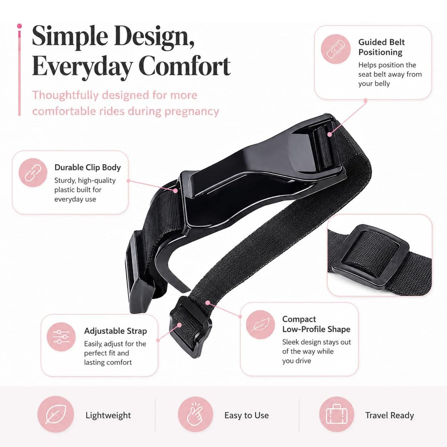 Pregnancy Seat Belt Cover for Women Driving, Travel