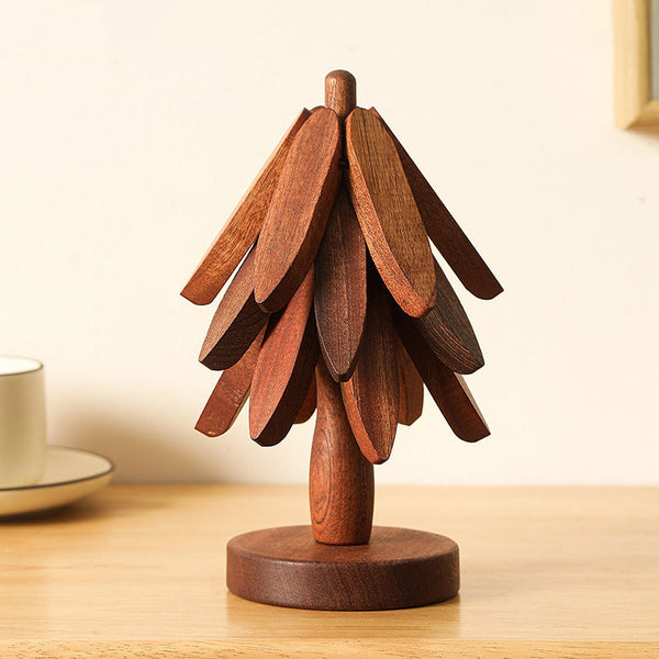 Natural Tree Trivet Set