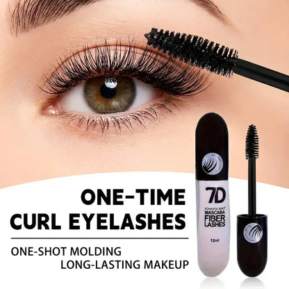 7D Silk Fiber Black Eyelashes Mascara - Mascara Volume and Length-12ML