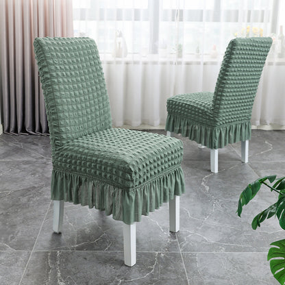Chair Slipcovers with Skirt for Hotel Home Decor