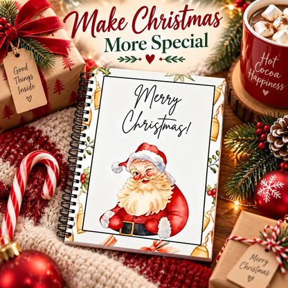 Christmas Gift Card Book-DIY Spiral-Bound Holder Book