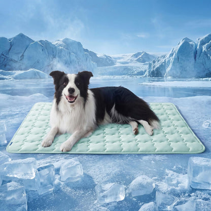 Cooling Dog Mat Extra Large, Q-Max>0.5 Thin Breathable Cold Crate Pad for Pet