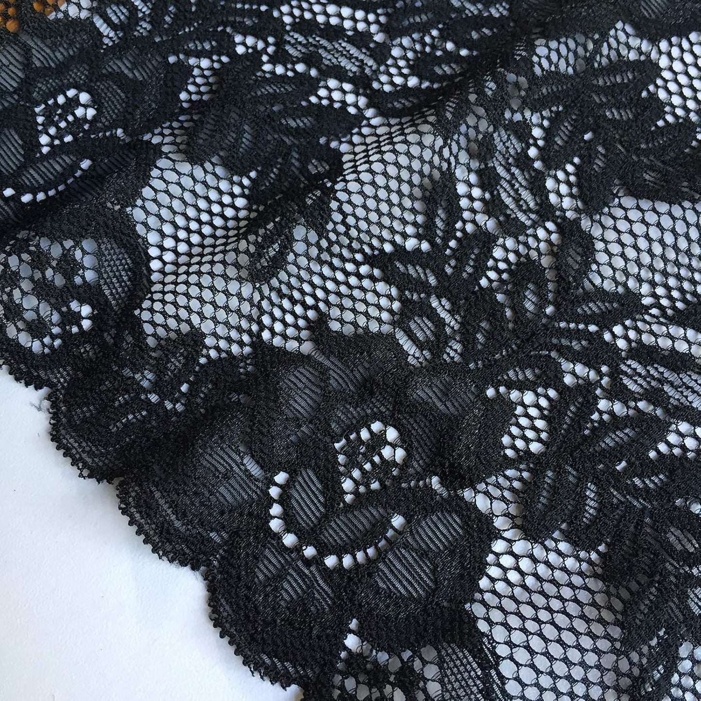 Elastic Stretchy Lace Fabric Set for Lingerie, Draperies, Wedding Gown & DIY