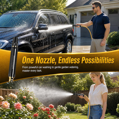 High Pressure Water Spray Nozzle – Heavy Duty Hose Attachment for Pressure Washer, Car, Patio & Motorcycle Cleaning