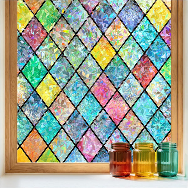 Peel-Off Patterned Adhesive Floral Mural Stickers for Wall & Window