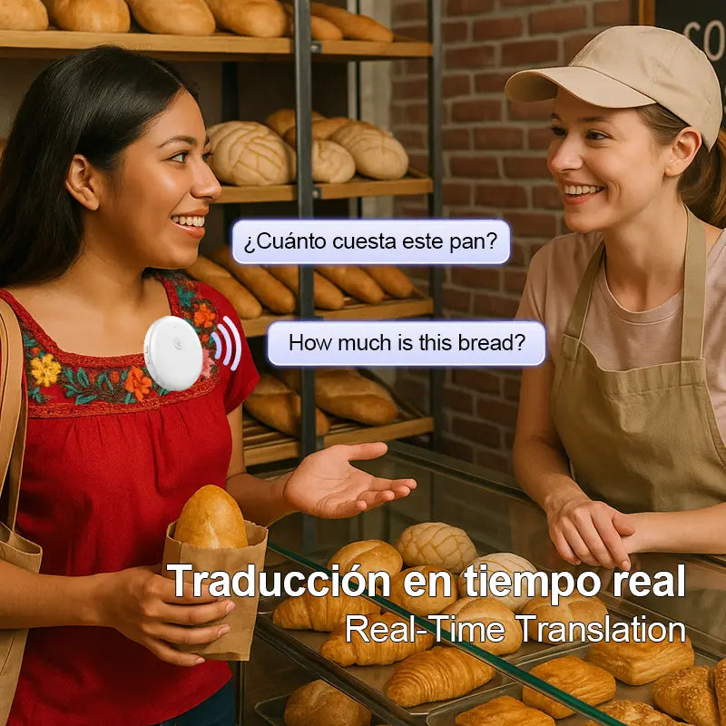 Portable Wireless AI Language Translator - Supports 139 Languages