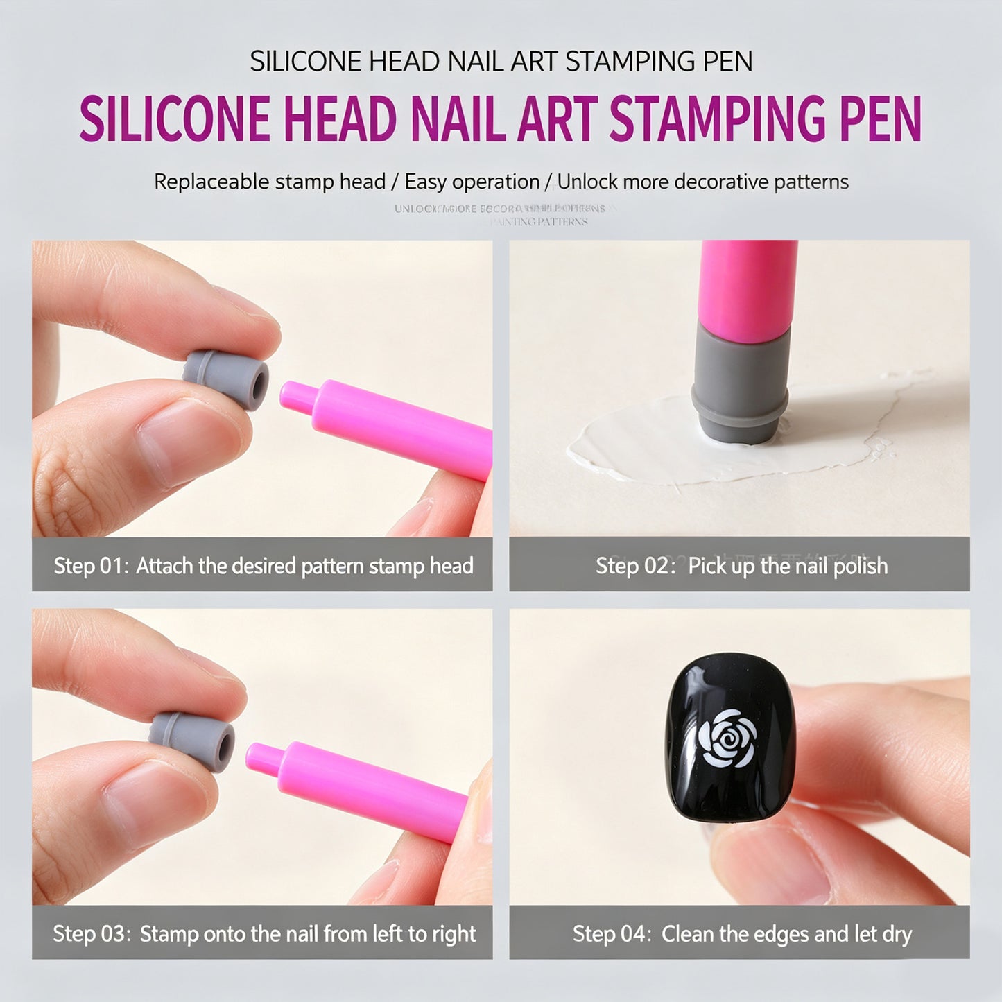 Nails Arts Tools with Nails Art Stamps