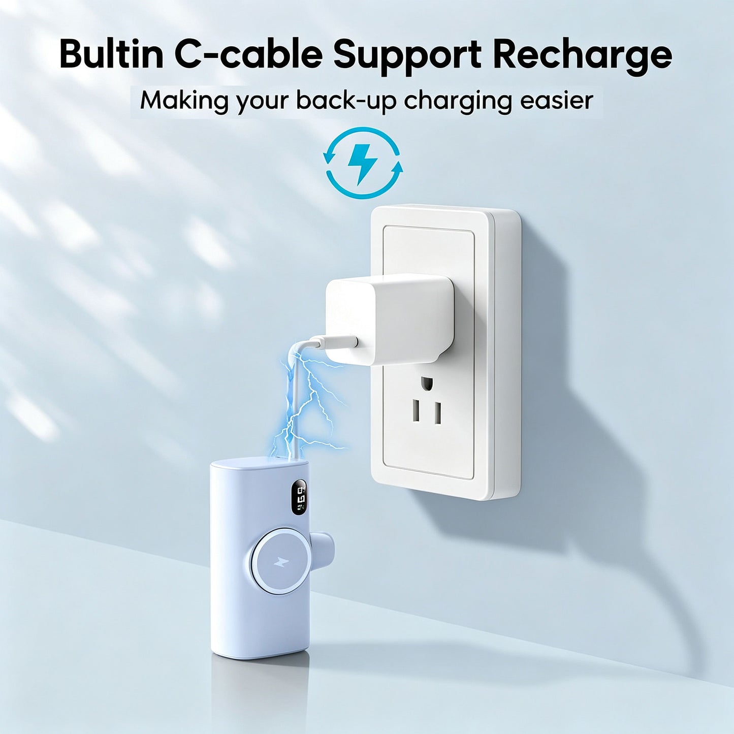 5000mah Compact-Handy Battery Pack for Lightning