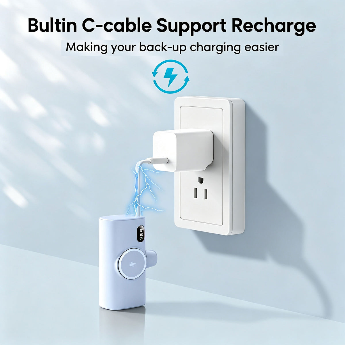 5000mah Compact-Handy Battery Pack for Lightning