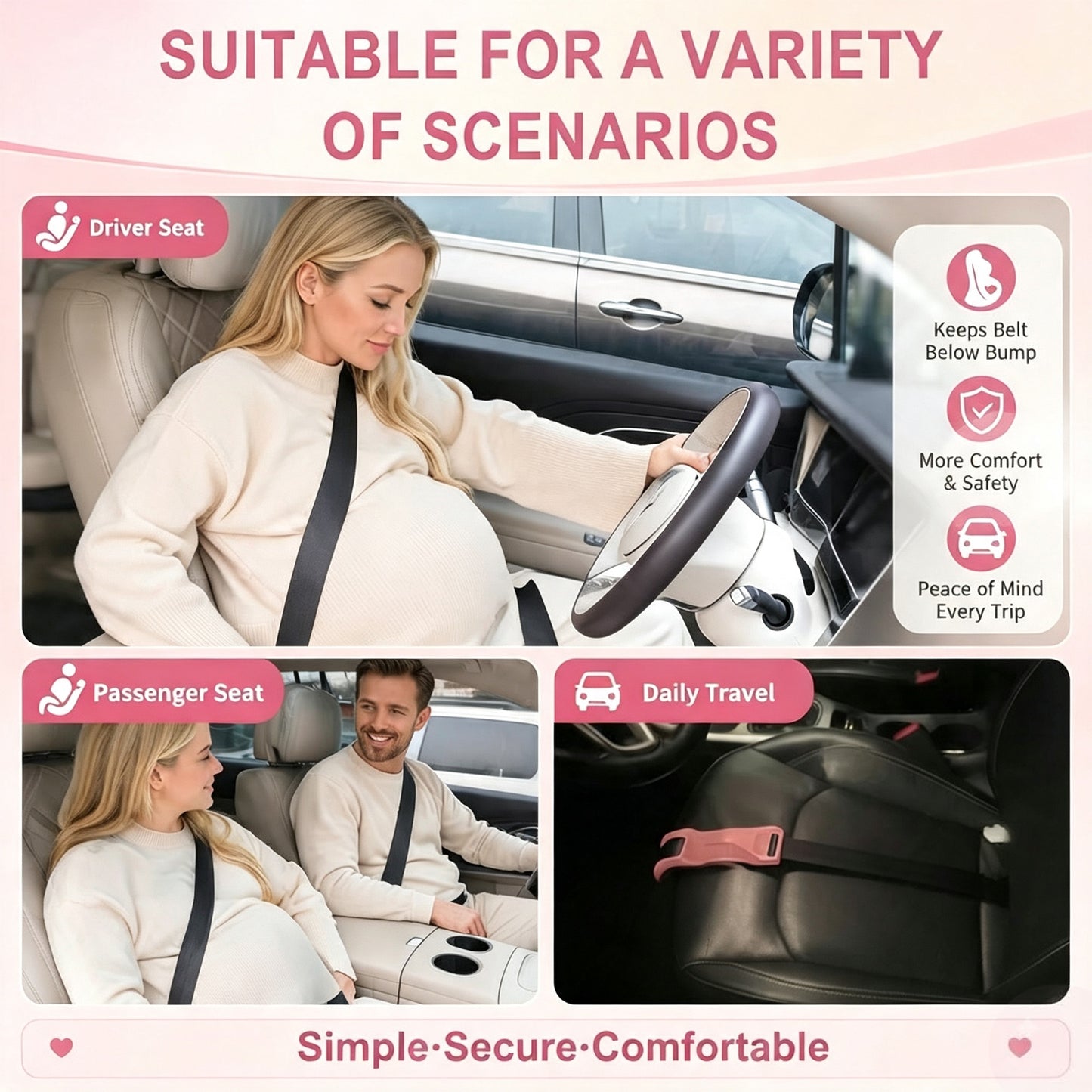 Mimibelt Pregnancy Car Pillow