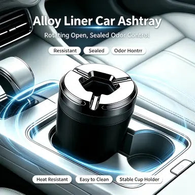 Rotating Sealing Cap Car Ash Collector - Odor-Proof& Heat-Resistant