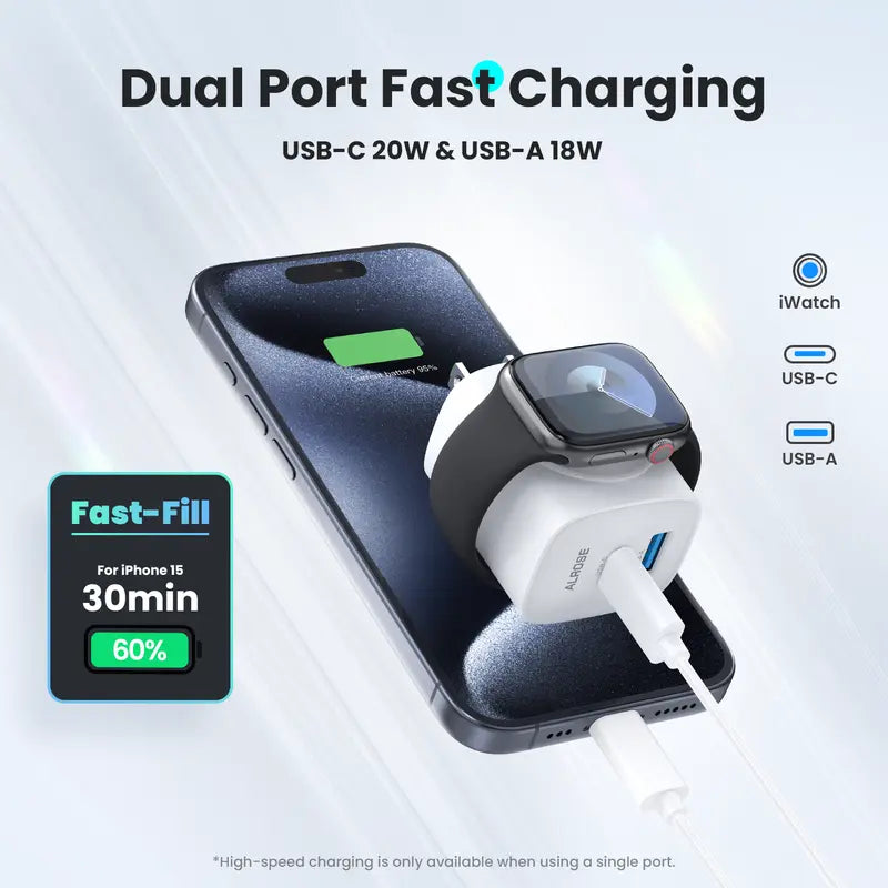 3-in-1 USB C Charger - 23W Charger for Apple Watch