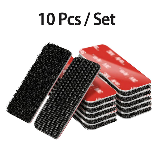 Heavy Duty Hook and Loop Strips with Adhesive-10 Pcs