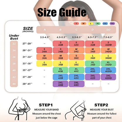 Womens Jelly Bras Wireless Deep V Bralette Comfy Push Up Tshirt Bras