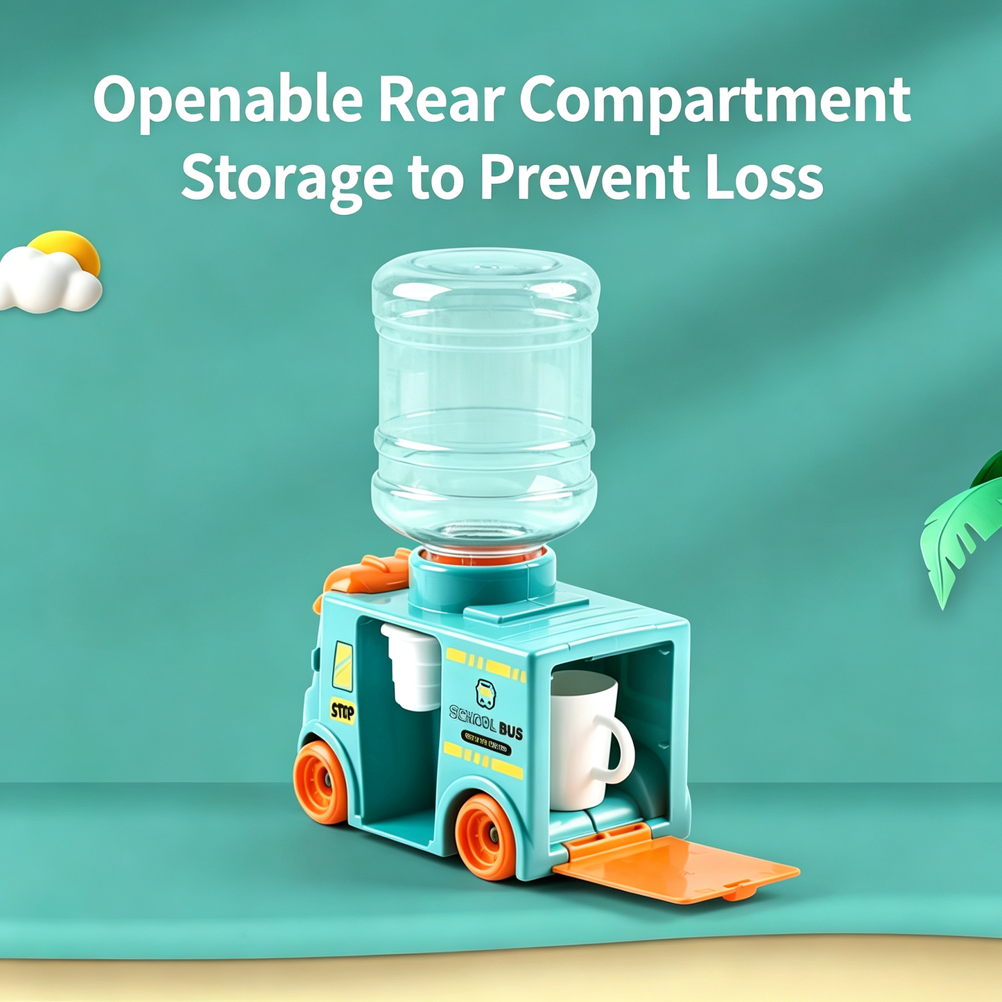 Mini water dispenser toy