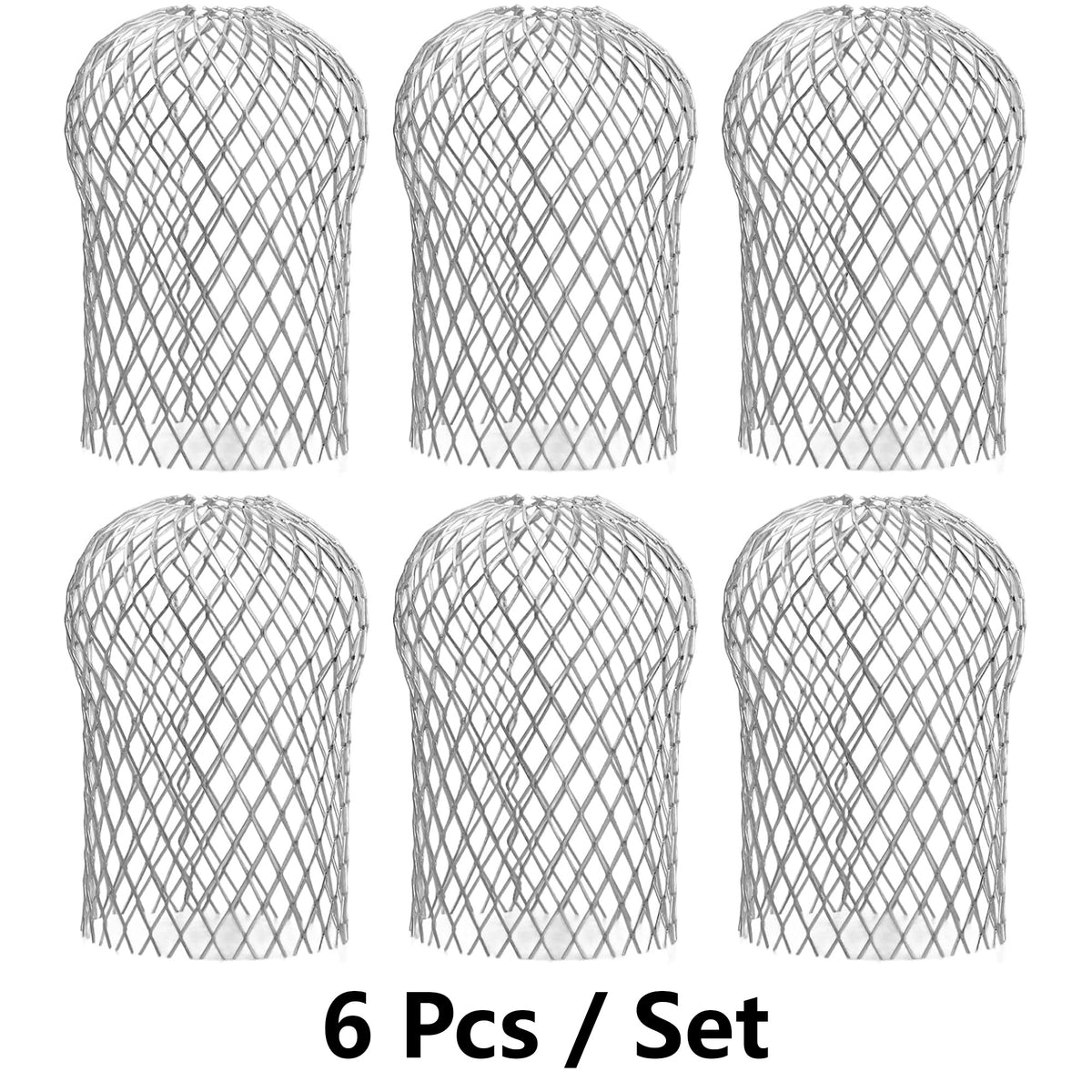 6-Pcs Water Pipe Protective Cover - Retractable Leaf Filter