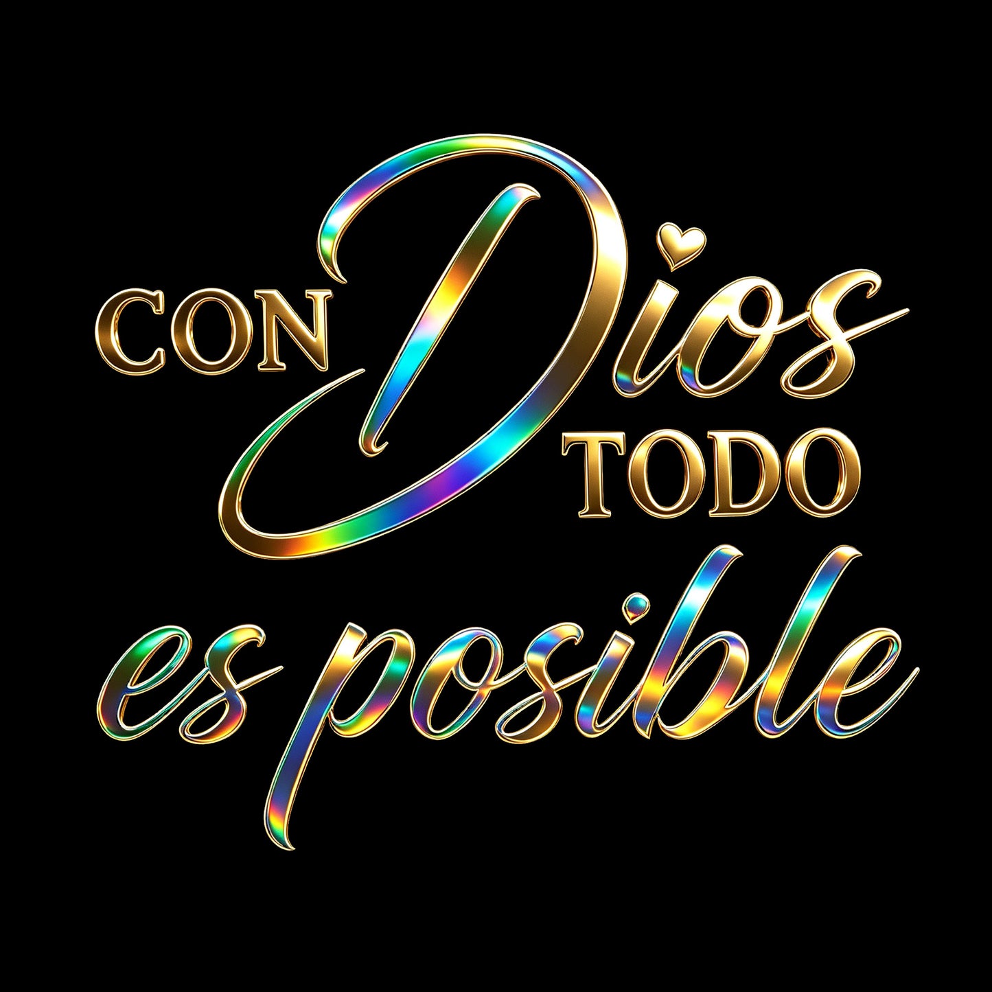 Spanish Christian Car Sticker Con Dios Todo ES Posible Decal 6 inch